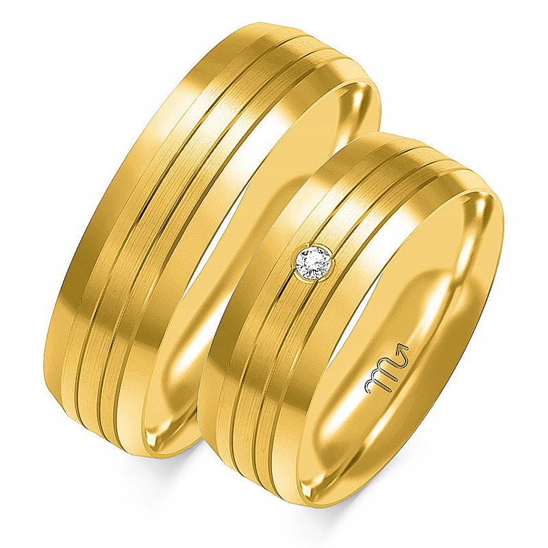8K 6mm ZLATÉ RÁFKY ZIRCONIA id OE-74
