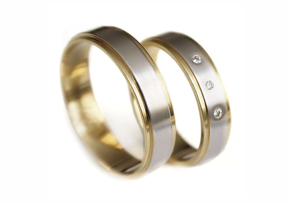 ZLATÉ SVADOBNÉ PRSTENE / PR.585 / 4MM / MODEL 34