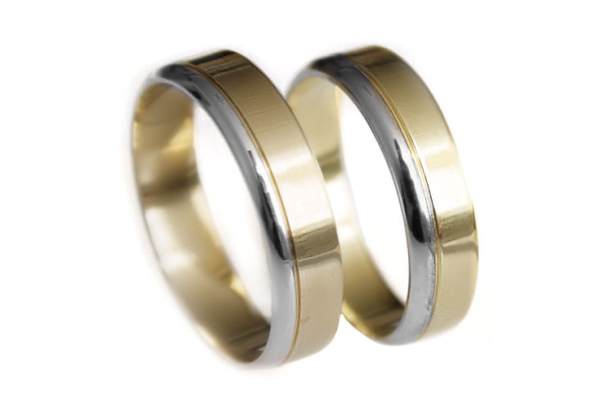 SVADOBNÉ ZLATÉ PRSTENE / PR.585 / 5MM / MODEL 30