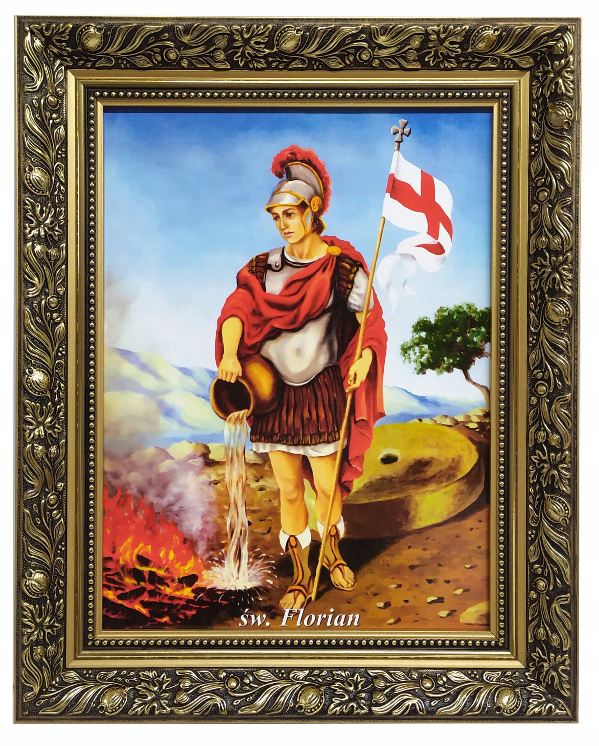 Obrázok 40x50 Svätého Florianskeho patróna hasičov