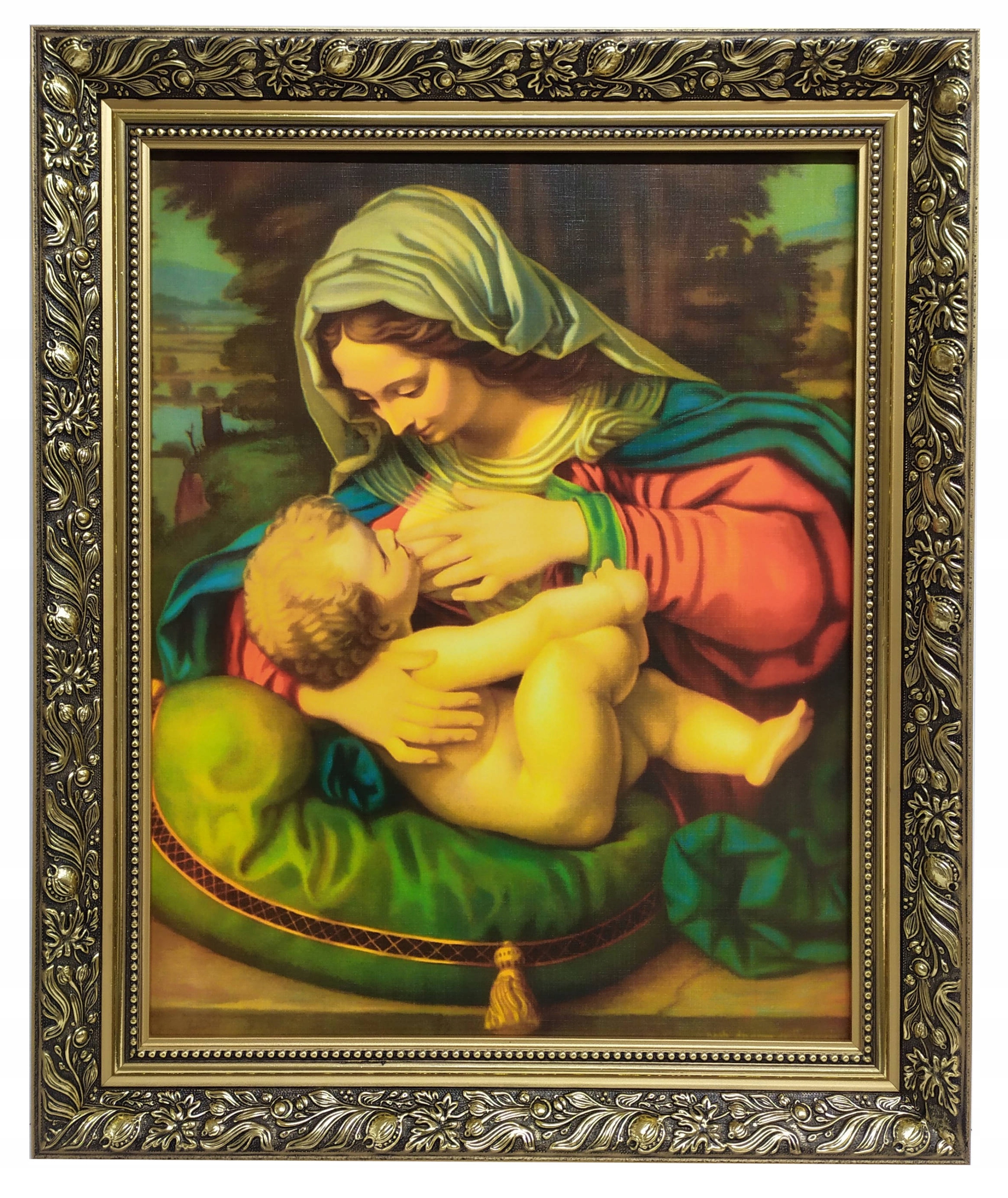 OBRAZ 50X60 SVÄTÁ BOŽIA MATKA BOŽIA KRMENIE