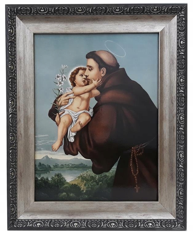 Obrázok v striebornom ráme 42x52 Saint Antoni