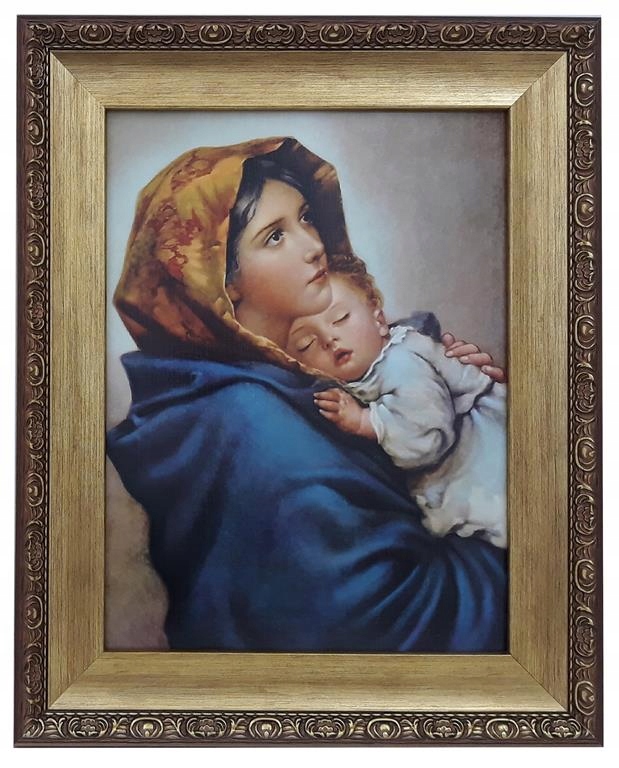Obrázok v zlatom ráme 42x52 Panny Márie Cigánov