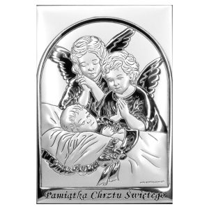 Obrázok Strieborný krst Guardian Angel s nápisom 9x13