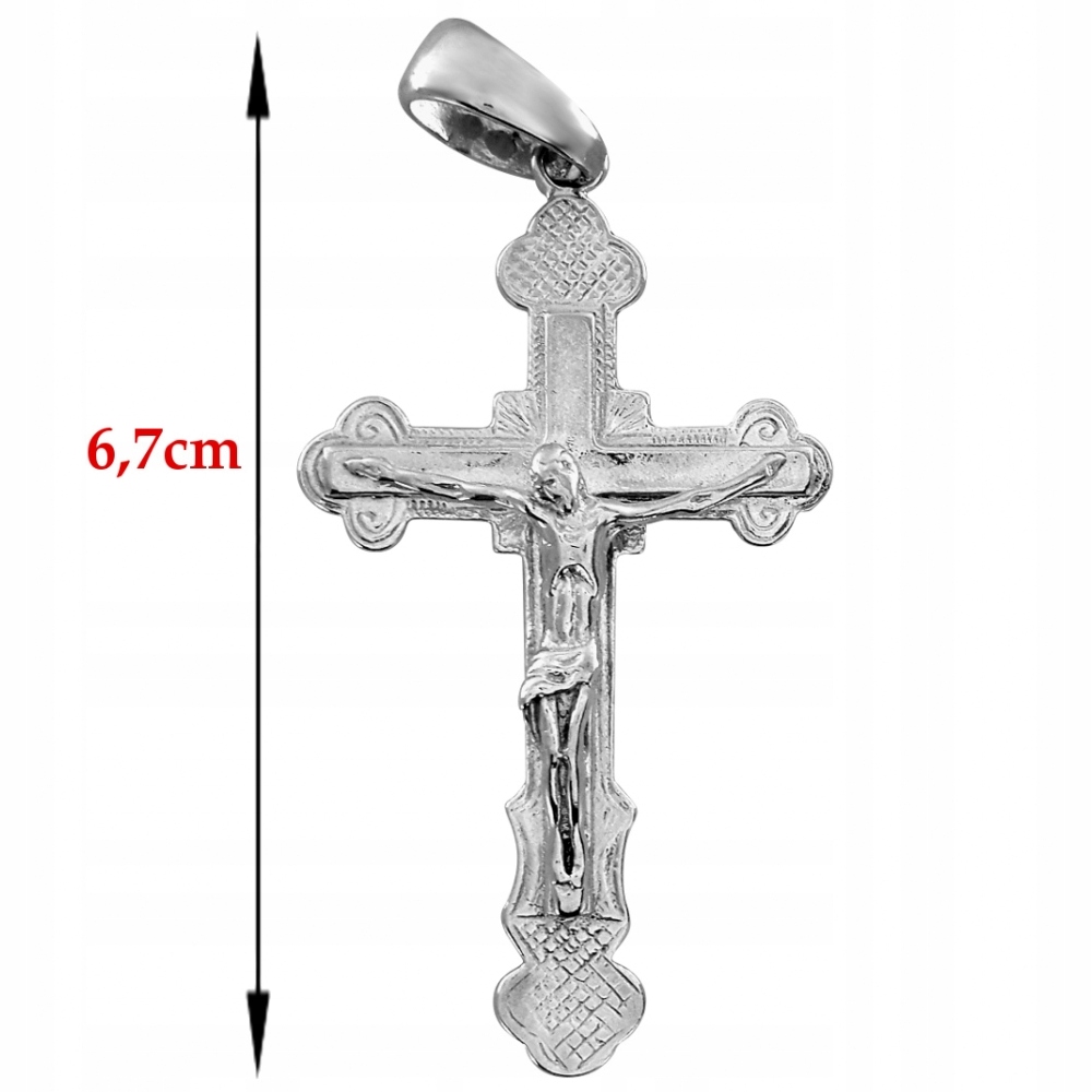 Obrovský veľmi veľký kríž s Ježišom Silver 925