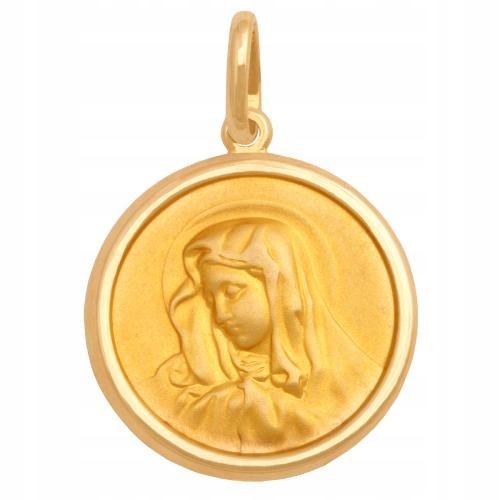 Okrúhla medaila zlatá matka Boh Mária 585