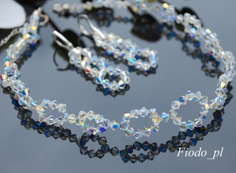 IRIDESCENTNÉ KOLEČKOVÉ OBLIEVKY CRYSTAL AB SWAROVSKI