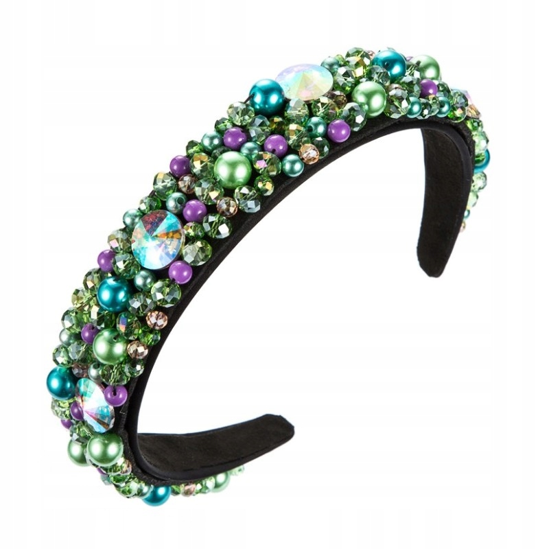 Vlasový pás Crystal Green O407mi