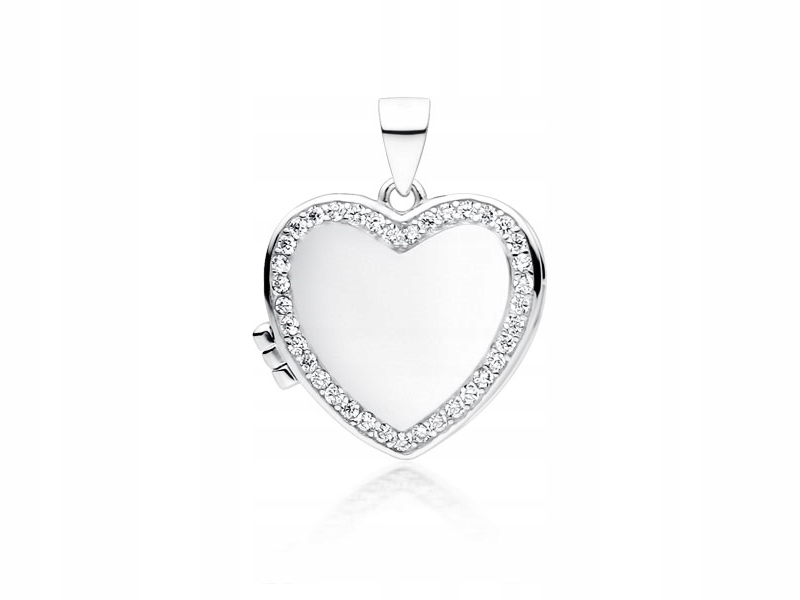 Otvorený tajomník boxu Silver Silver Heart