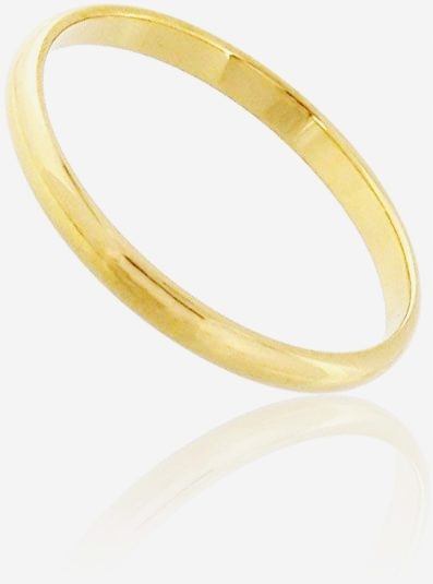 Šírka prsteňa 2 mm Unisex veľkosti 15,8 mm GOLD 9 ct