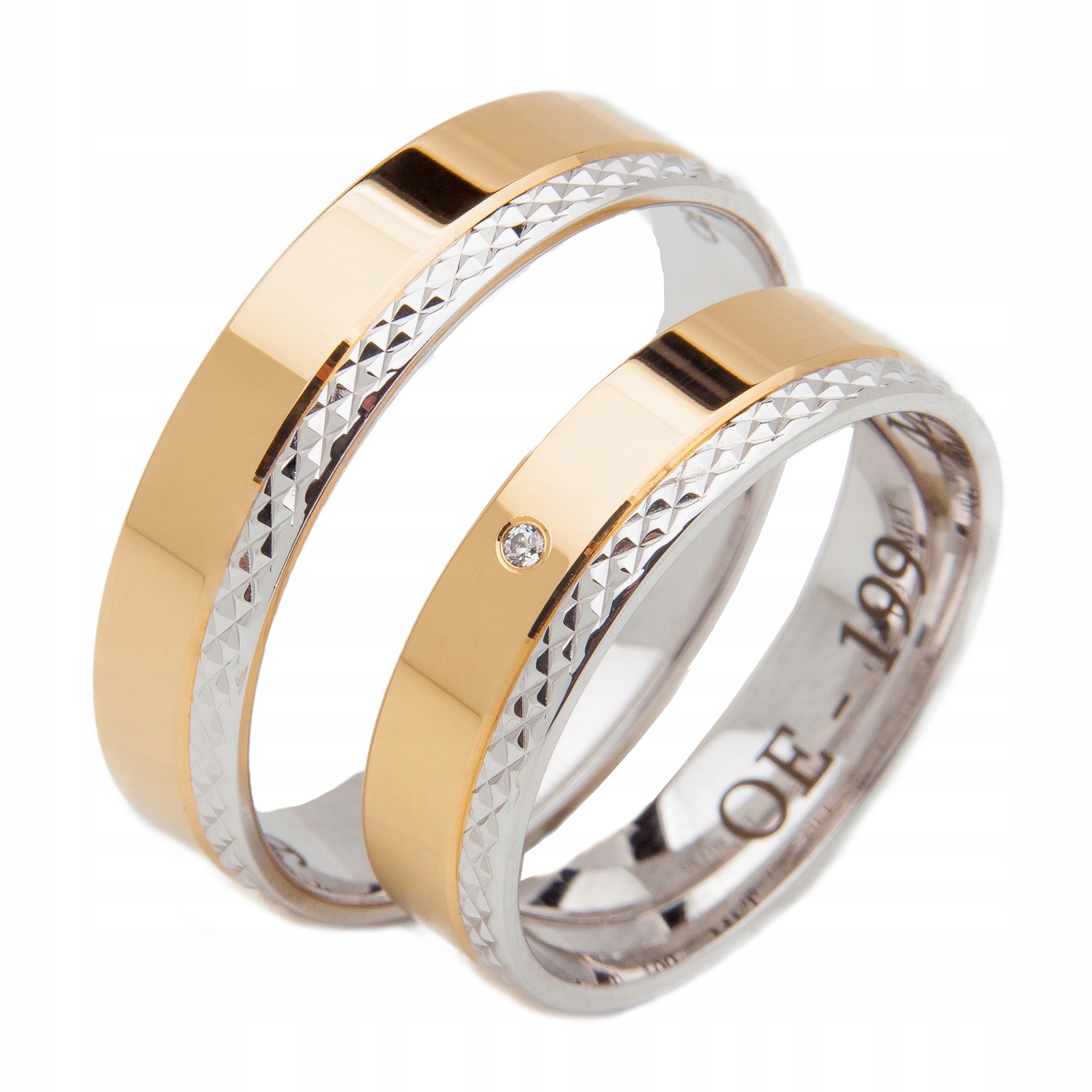 Snubné prstene OE-199 4mm Diamond Diamond 585