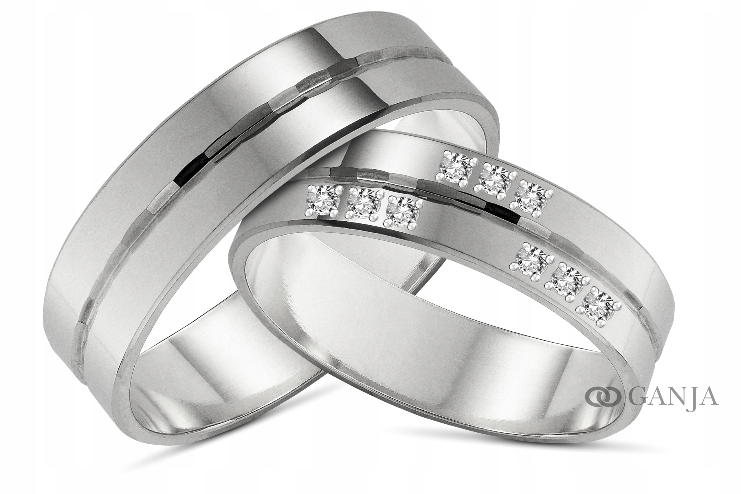 Krúžky s 5 mm OB51 AG925 zirkónmi