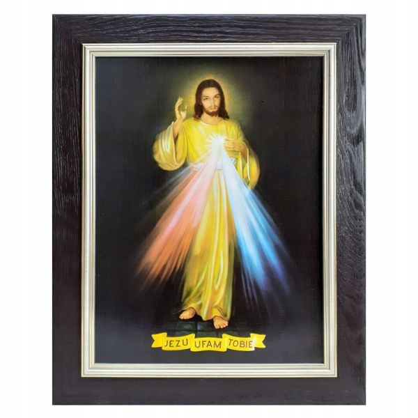 Obrázok 30x40cm Ježiš, verím vám, rám ... - 02836