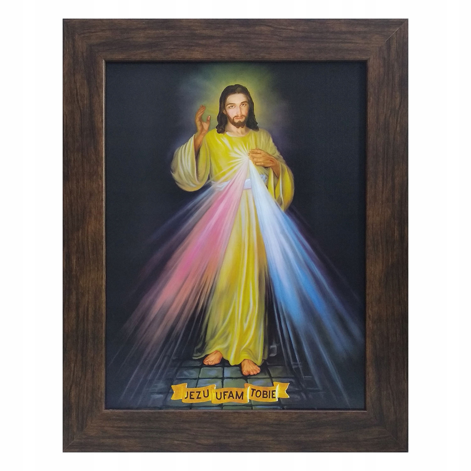 Obrázok 30x40cm Ježiš, verím vám, rám ... - 04381