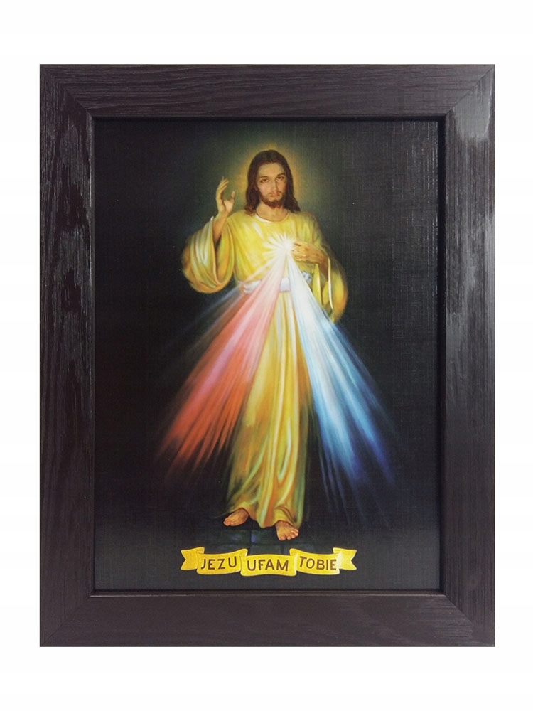 Obrázok 30x40cm Ježiš Verím vám plochý rám - 08547