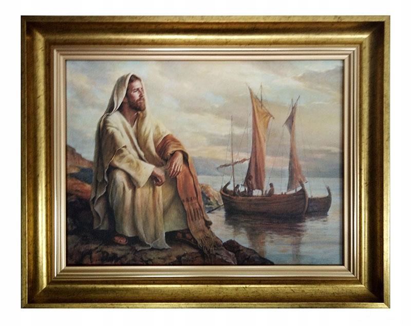 Obraz 30x40cm Pán Ježiš sedí nad ...- 00107