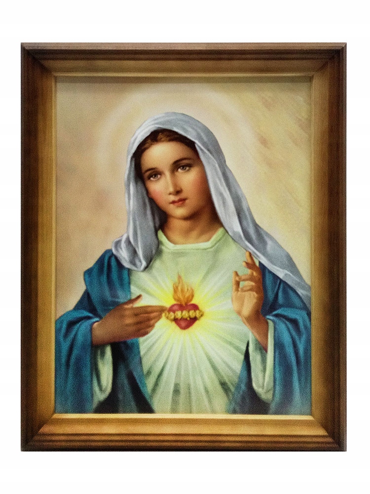 Obrázok 30x40cm Srdce rámu Panny Márie ... - 00083