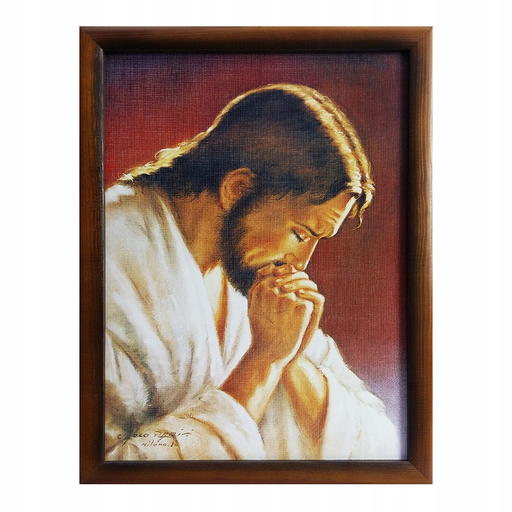 Obrázok 33x44cm Pán Ježiš, modlitebný rám ... - 18256