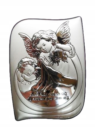 Strieborná maľba 10x7cm Guardian Angel ... - 52982