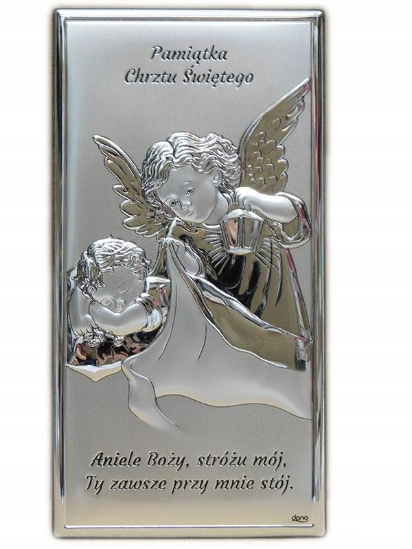 Strieborný obrázok 11x22cm Guardian Angel ... - 60685