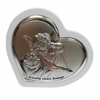 Strieborný obrázok 12x13cm Guardian Angel ... - 56578