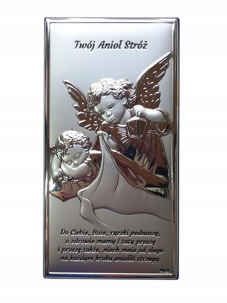 Strieborný obrázok 15x7.5cm Guardian Angel ... - 61007
