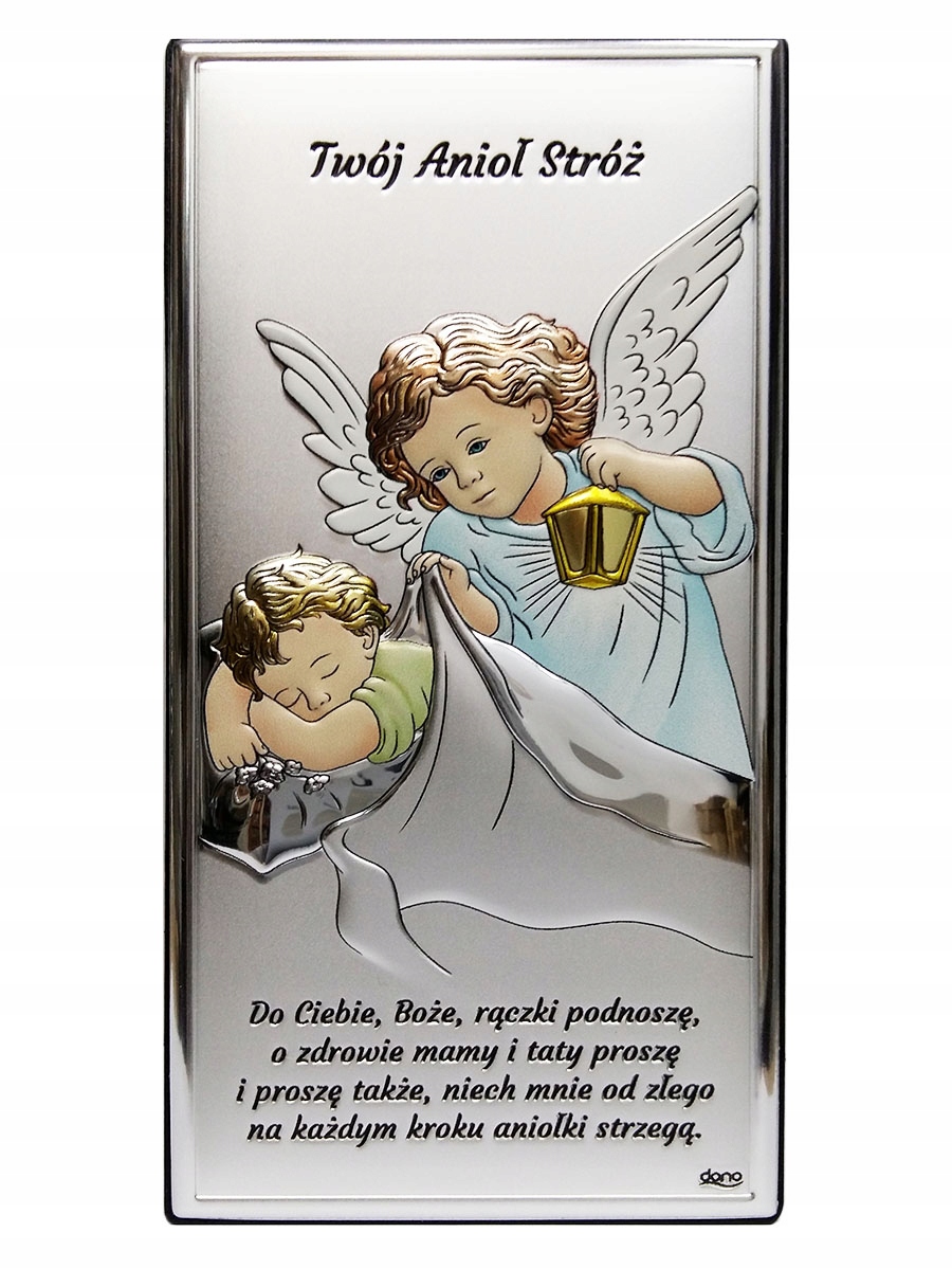 Strieborný obrázok 15x8cm Guardian Angel ... - 61025