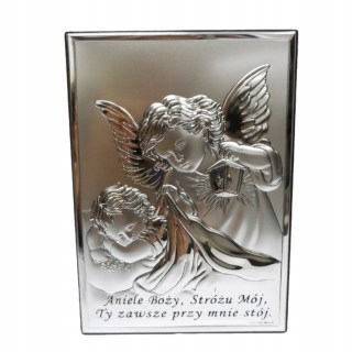 Strieborný obraz 18x13cm Guardian Angel ... - 57366