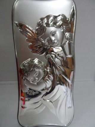 Silver Image 24x11cm Guardian Angel ... - 41649