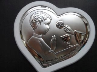 Strieborná maľba a sväté prijímanie 12x13 cm ... - 54799