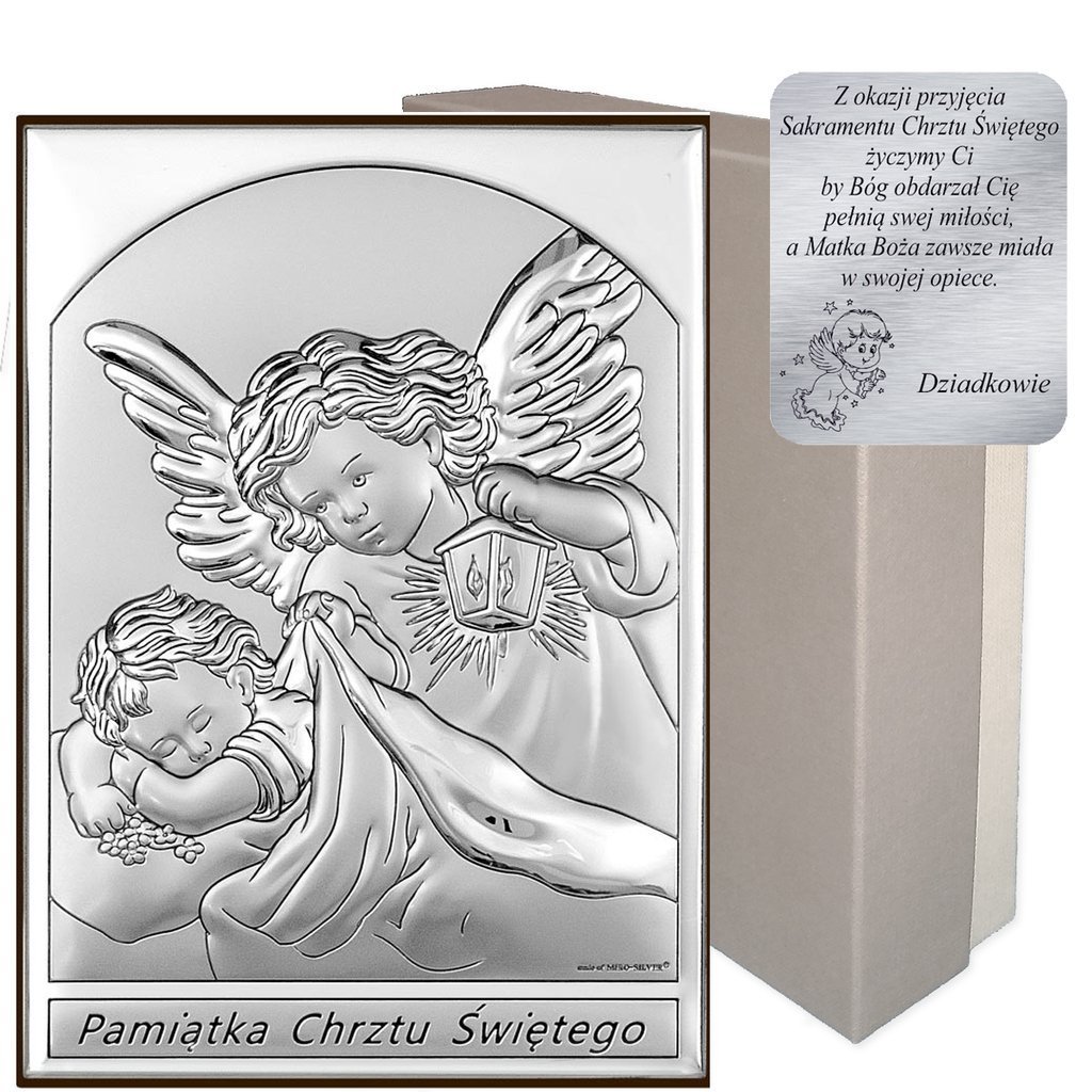Obrázok gravírovania darčekov strieborných anjelov
