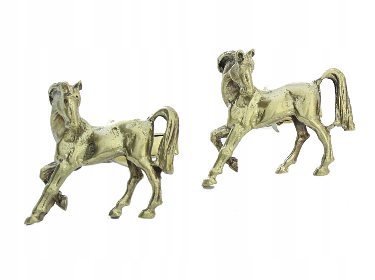 Úžasné mosadzné manžetové gombíky Horse 39