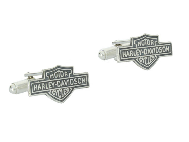 Oxidované striebro 925 Harley Cufflinks