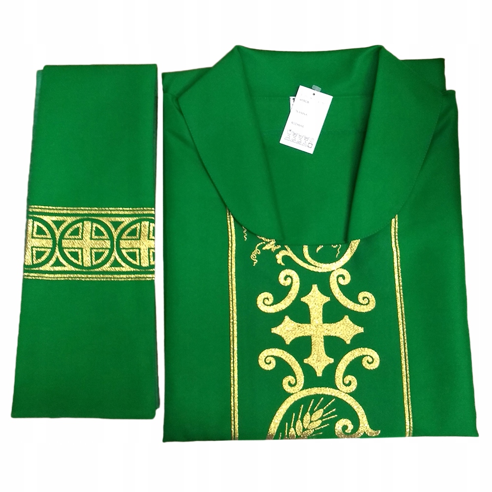 Obyčajná zelená chasuble - 20253