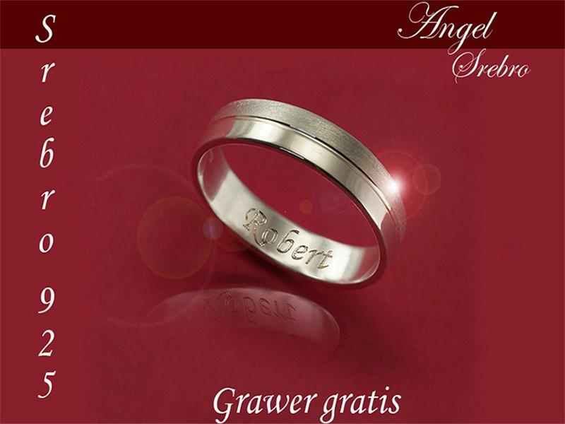 Originálny strieborný gravírovací prsteň zadarmo -20%