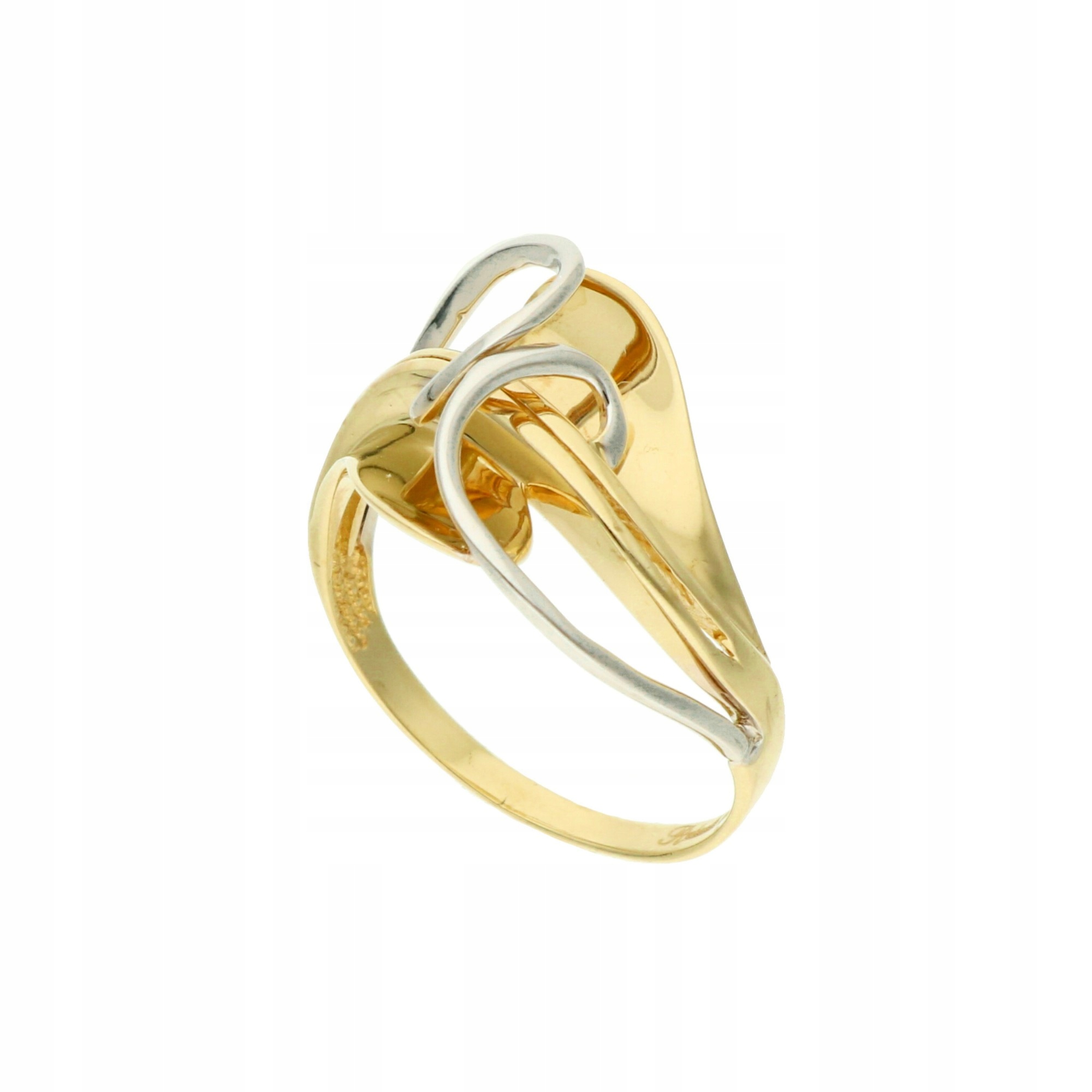 Originálny zlatý prsteň Rhodium 585 14K