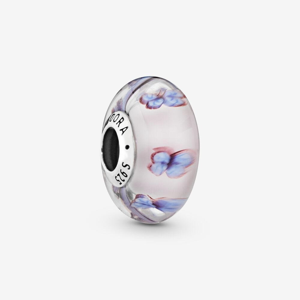 PANDORA Charms Butterflies MURANO Glass NOVINKA - ORIGINÁL