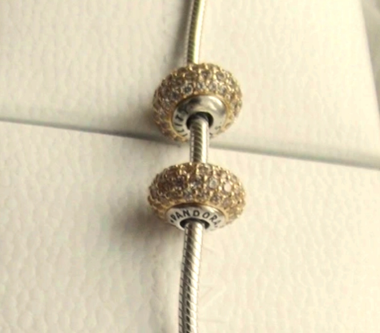 PANDORA ESSENCE prívesky STABILITA - 14k zlato / striebro