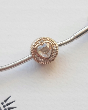 Pandora Essence Love Charms Silver 925 / Gold 585