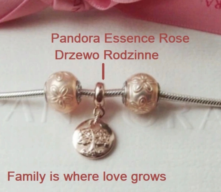 Originálne nové prívesky PANDORA Essence Rose