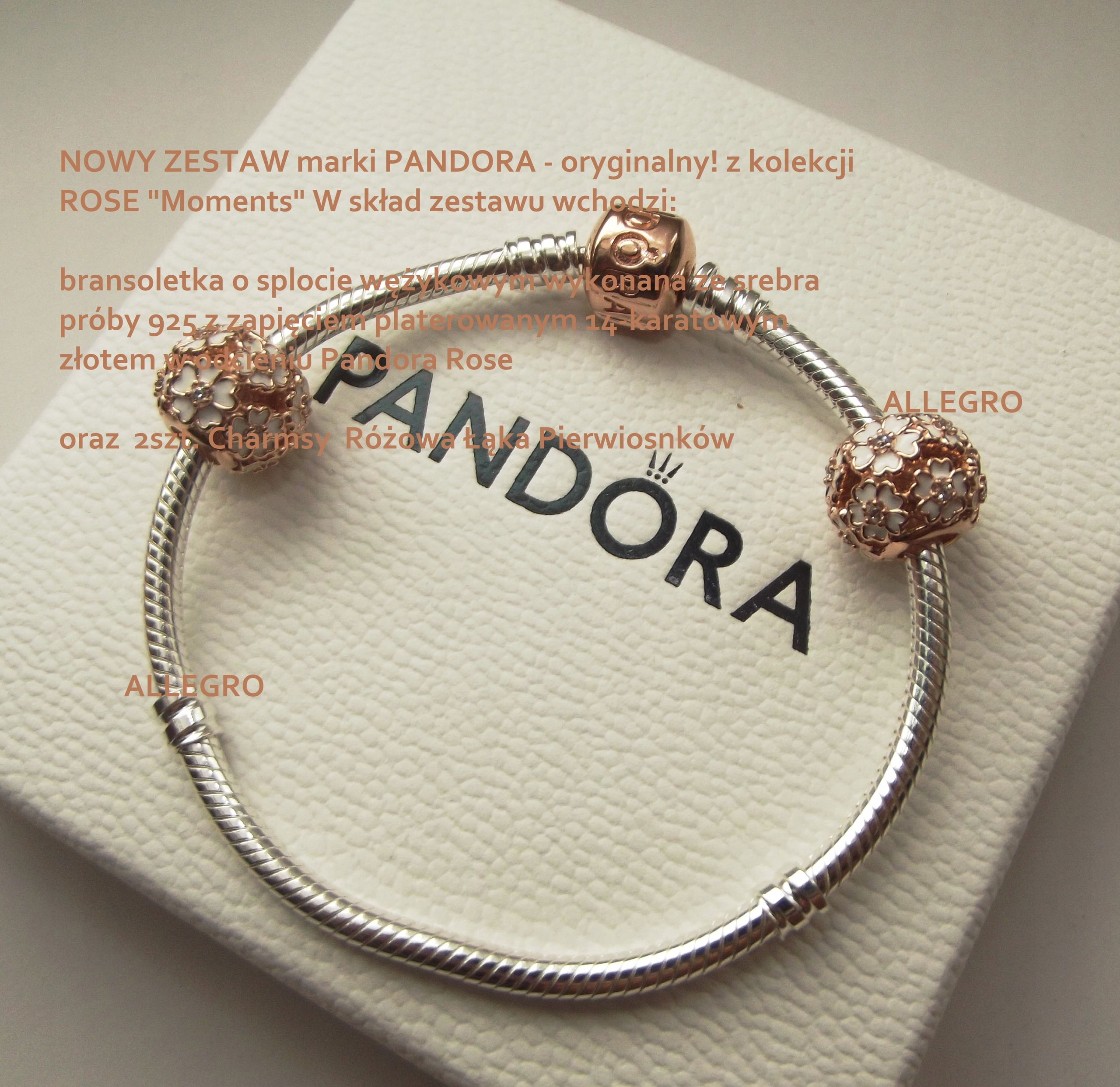 Pandora Rose Original 20 cm set 2 ks kúzla