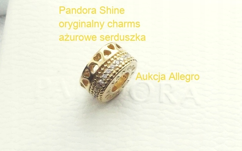 Originálne prívesky PANDORA SHINE Openwork Hearts