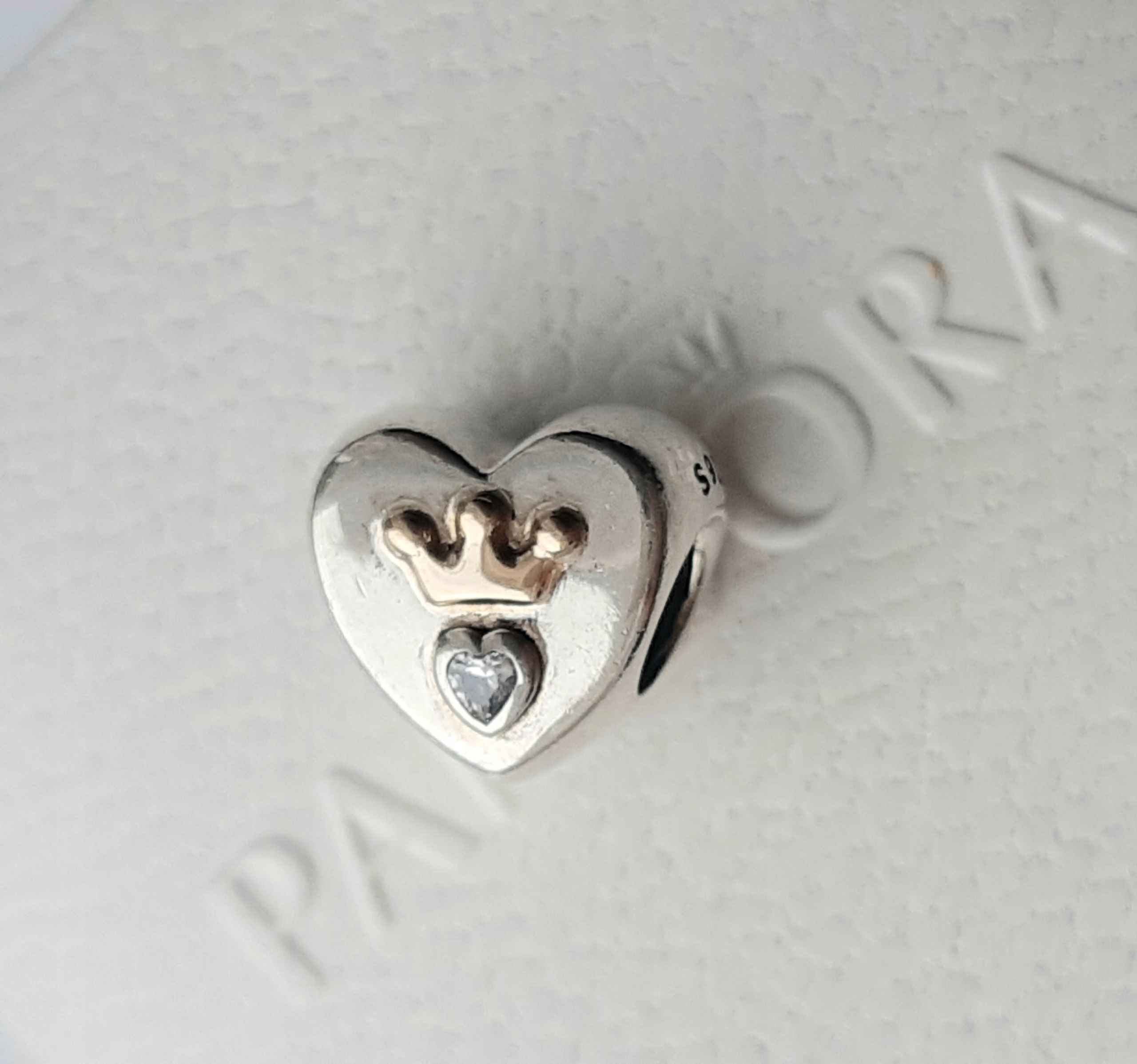 Pandora Original Charms Heart s korunou