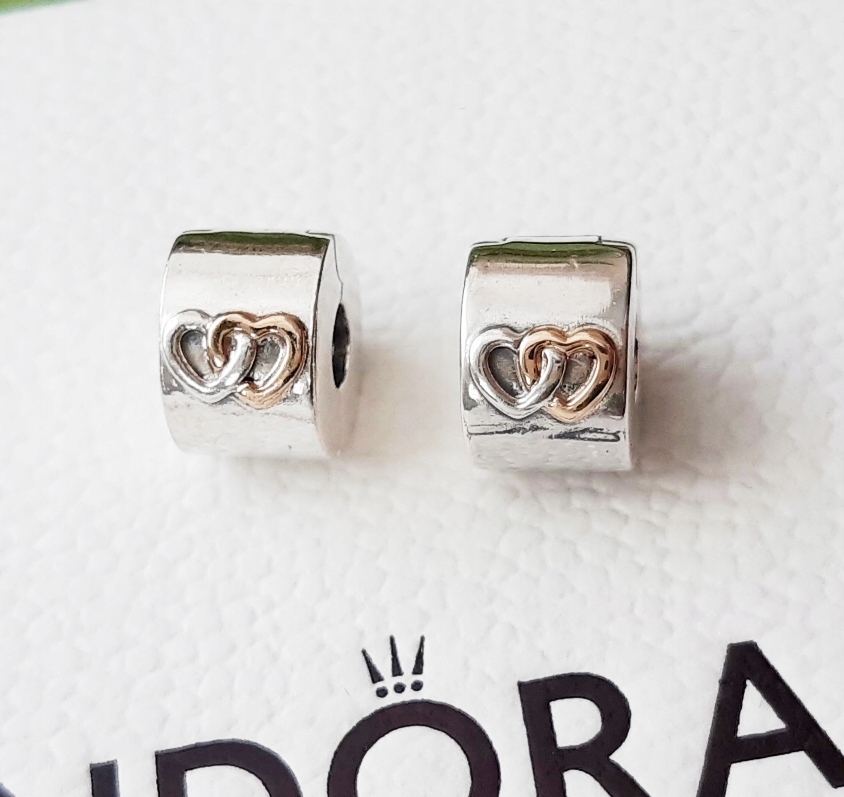 Pandora originál! Striebro a 14k zlatý klip