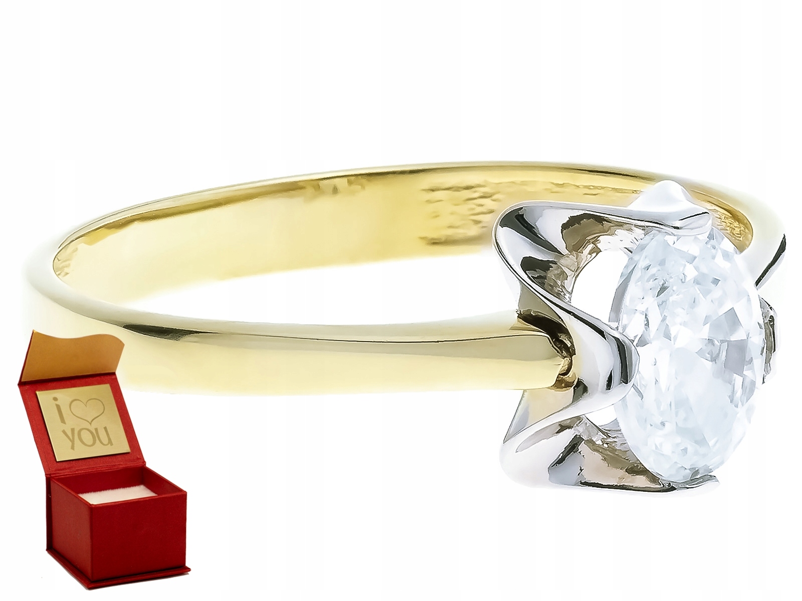 KRÁSNY, ELEGANTNÝ ZLATÝ PRSTEN 585