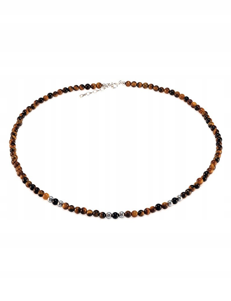 Krásny strieborný náhrdelník 925 Jerry Tiger Eye