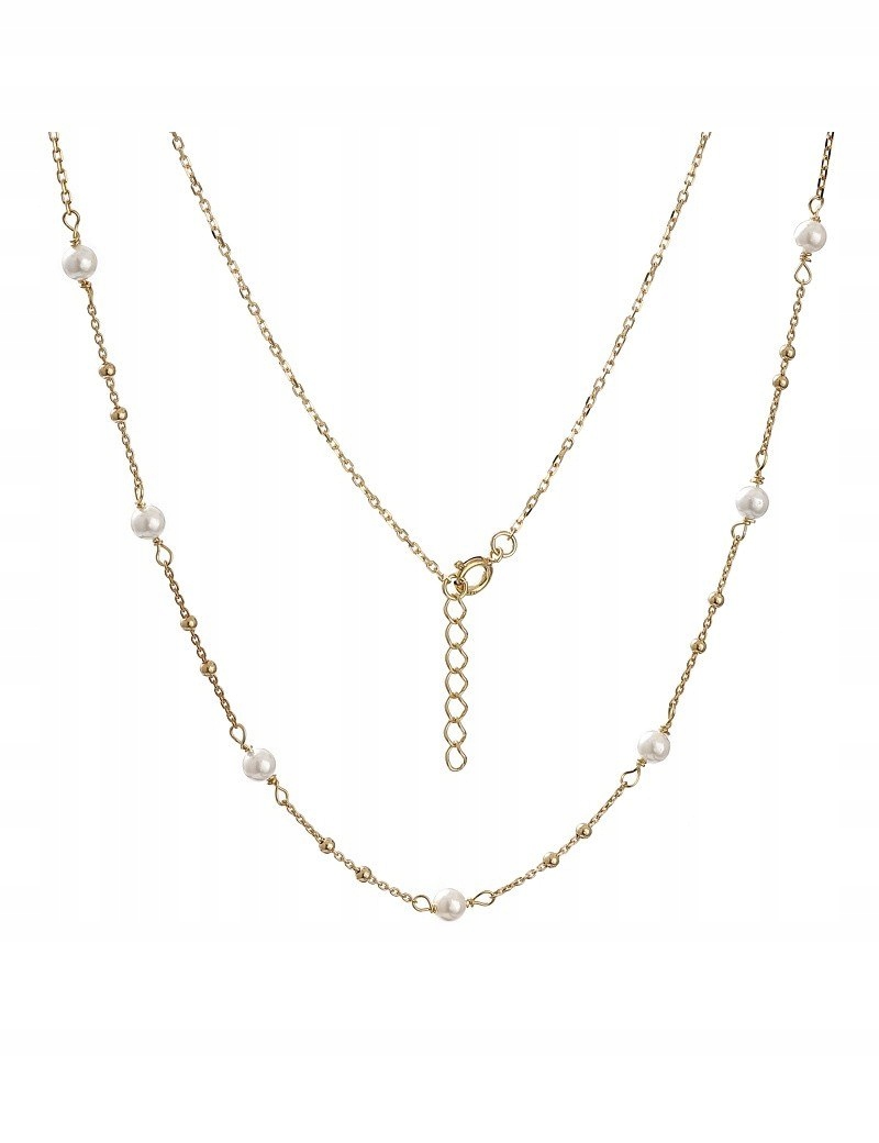 Krásny strieborný náhrdelník 925 Pearls Pearl