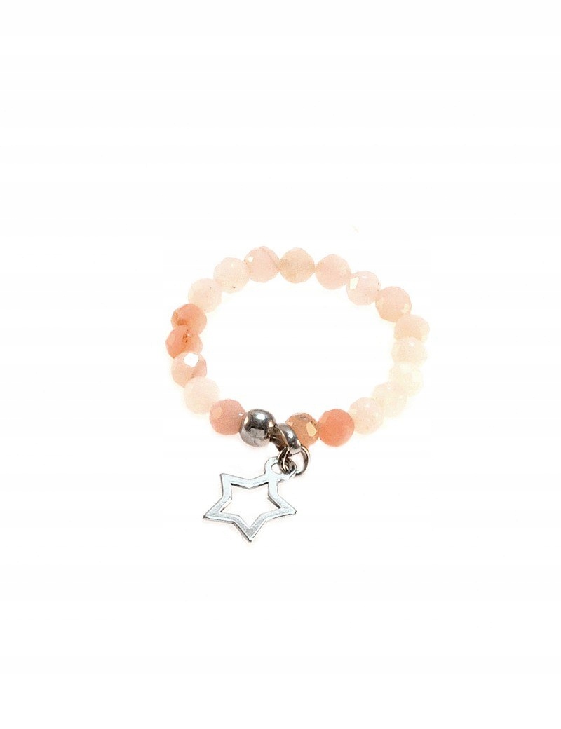 Krásny strieborný prsteň 925 Opal Star