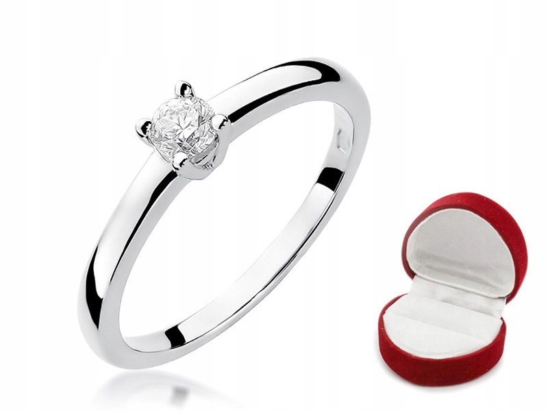 KRÁSNY ZÁSUVNÝ KRÚŽOK 0.2ct BRILLIANT
