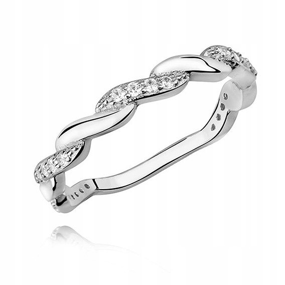 KRÁSNY PRSTEŇ STRIEBORNÝ 925 RHODIUM DARČEK